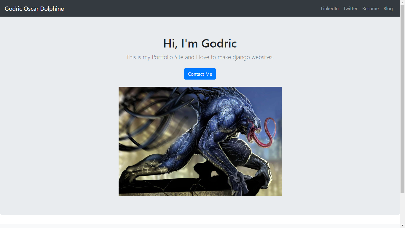 a sample django site