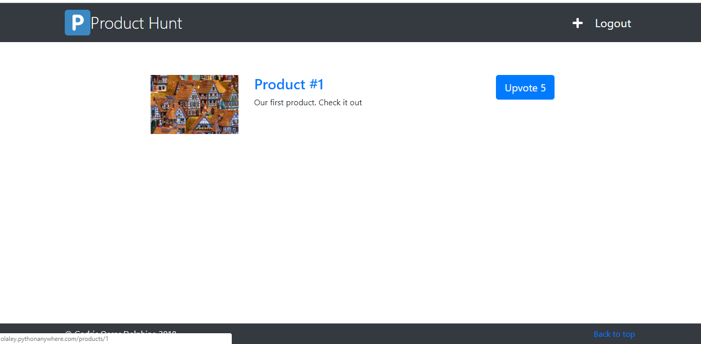 sample django page